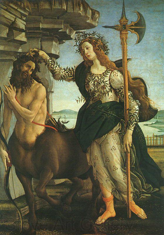 Sandro Botticelli Pallas and the Centaur Norge oil painting art
